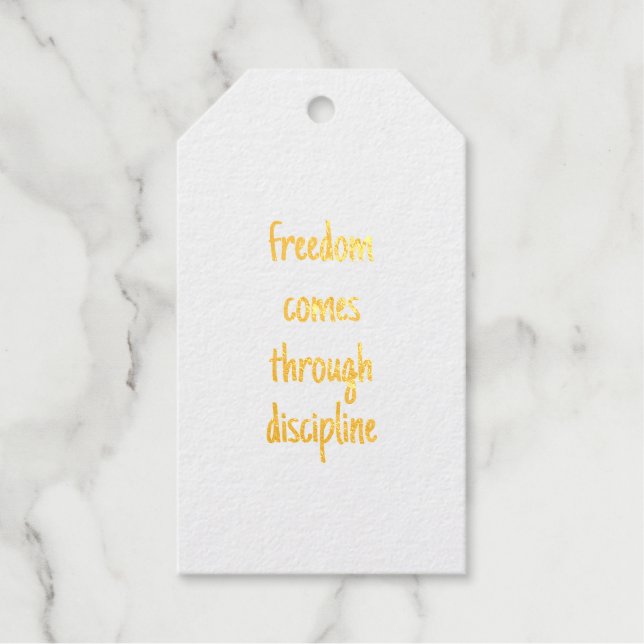 Freedom Foil Gift Tag (Front)