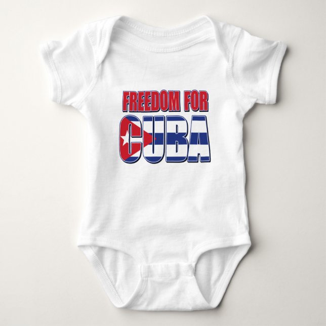 Freedom for Cuba Baby Bodysuit (Front)