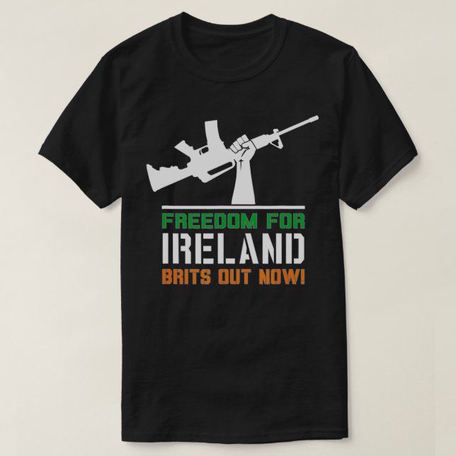 Freedom For Ireland Brits Out Now  T-Shirt (Design Front)