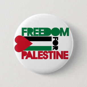 Freedom for Palestine 6 Cm Round Badge