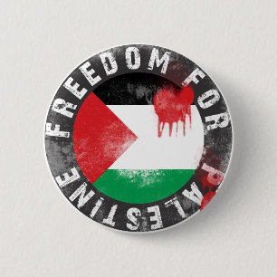 Freedom for Palestine 6 Cm Round Badge