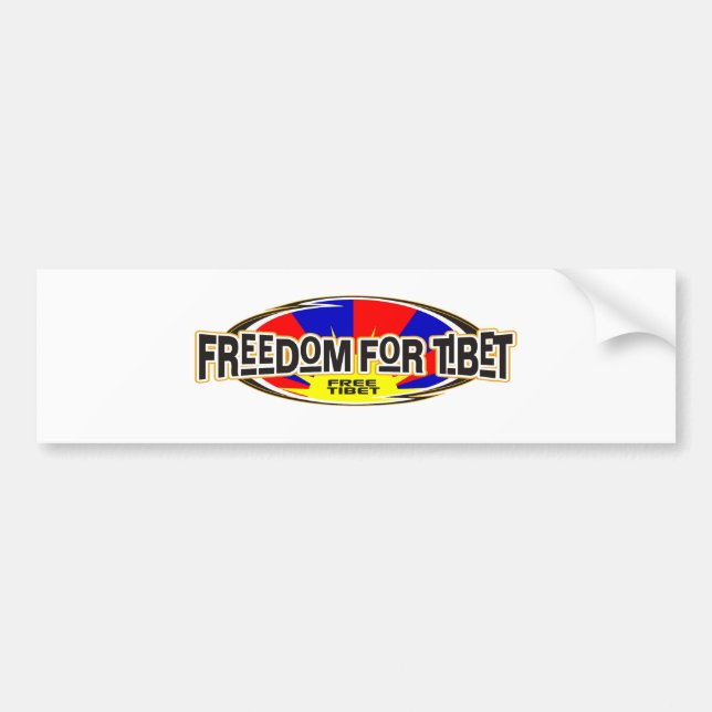 Freedom for Tibet Bumper Sticker (Front)