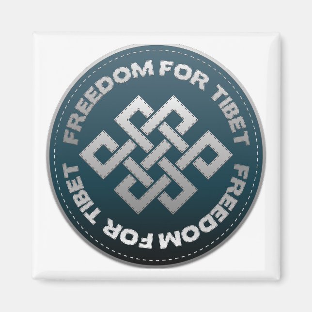 Freedom For Tibet Stitch Magnet (Front)