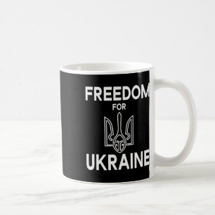 Freedom For Ukraine Ukrainian Coat Of Arms Trysub Coffee Mug