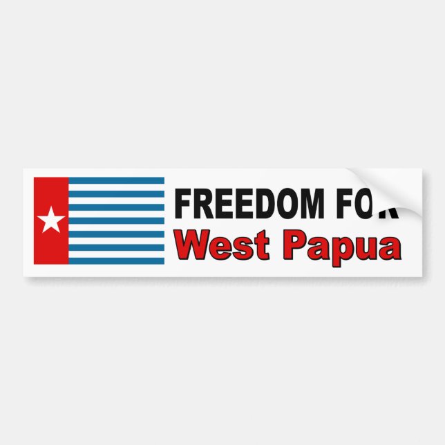 Freedom For West Papua Bumper Sticker (Front)
