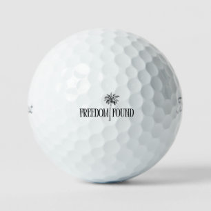 Freedom Found - Fun Retirement Party Favours Gift Golf Balls