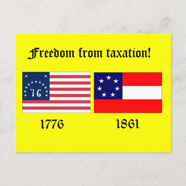 Freedom from Taxation Postcard (Front)