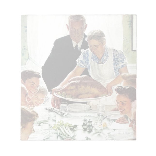 Freedom From Want Notepad (Front)