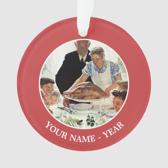 Freedom From Want Ornament (Front)