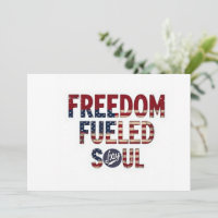 Freedom Fuelled My Soul Party Invite – Retro 4th 