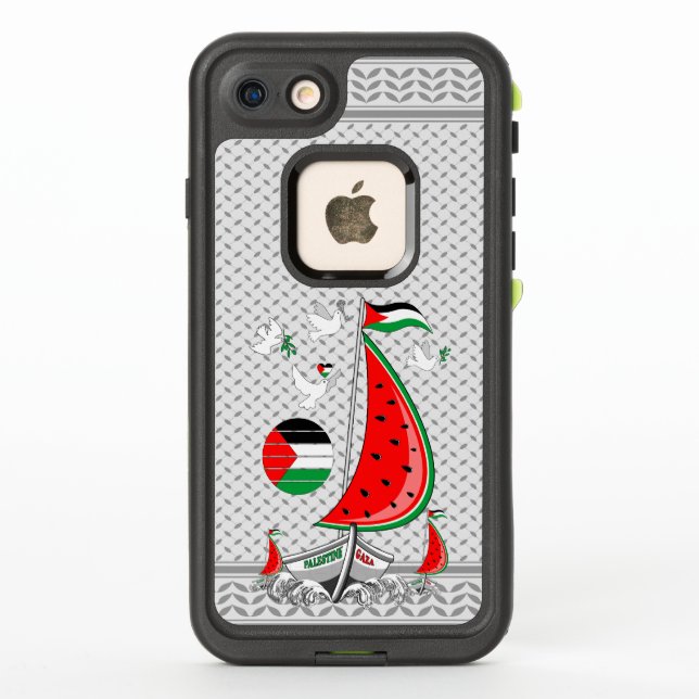 Freedom Global Sumud Flotilla Boats to Gaza LifeProof iPhone Case (Back)
