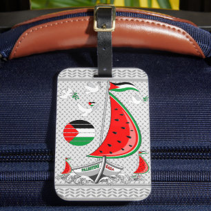 Freedom Global Sumud Flotilla Boats to Gaza Luggage Tag