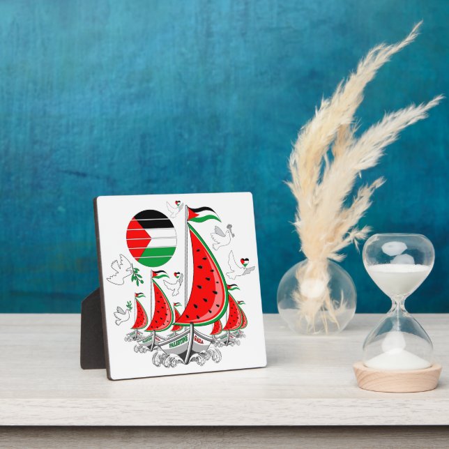 Freedom Global Sumud Flotilla Boats to Gaza Plaque (Insitu)