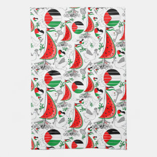 Freedom Global Sumud Flotilla Boats to Gaza Tea Towel