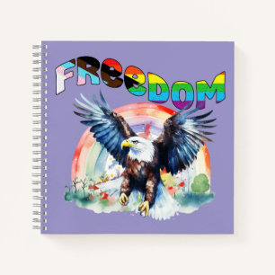 Freedom - Happy LGBTQIA+ Pride Notebook