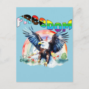 Freedom - Happy LGBTQIA+ Pride Postcard