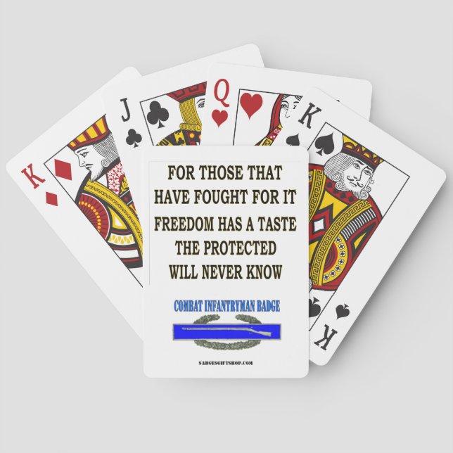 FREEDOM HAS A TASTE PLAYING CARDS (Back)