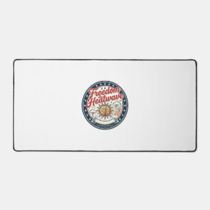 Freedom Heatwave Patriotic Patriotic Weather Summe Desk Mat