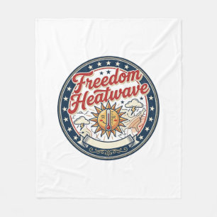 Freedom Heatwave Patriotic Patriotic Weather Summe Fleece Blanket