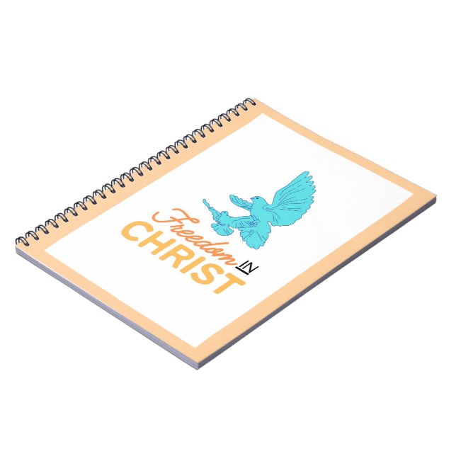 Freedom in Christ Tablet & Laptop Case Notebook (Left Side)