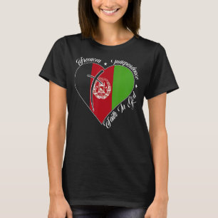 Freedom Independence Faith In God Christian Afgha T-Shirt