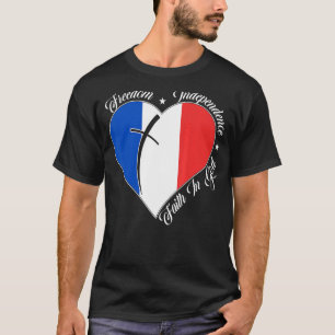 Freedom Independence Faith In God Christian Franc T-Shirt
