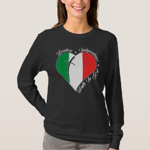Freedom Independence Faith In God Christian Ital T-Shirt