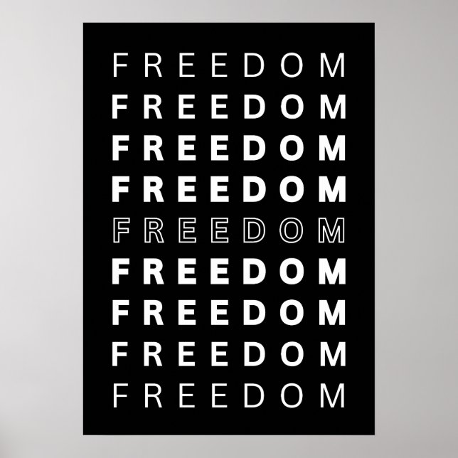 FREEDOM. Inspiration Poster (Front)