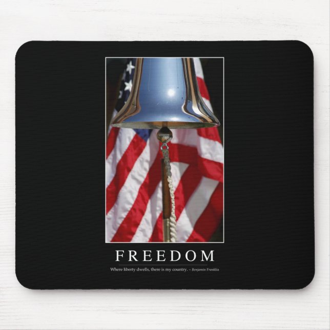 Freedom: Inspirational Quote 1 Mouse Pad (Front)
