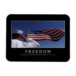Freedom: Inspirational Quote 2 Magnet