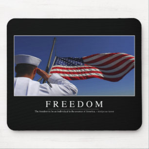 Freedom: Inspirational Quote 2 Mouse Pad