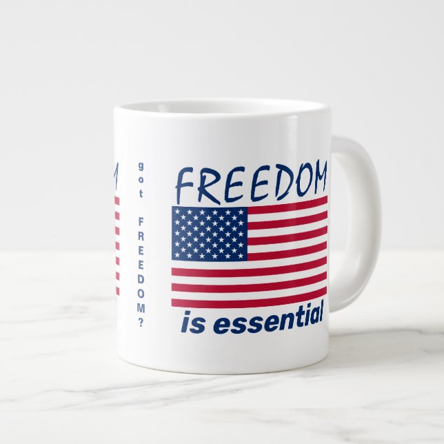 Freedom is essential Mug (Front Right)