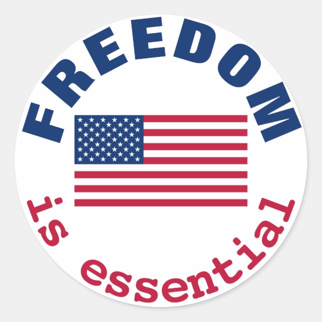 Freedom is essential Sticker (Front)