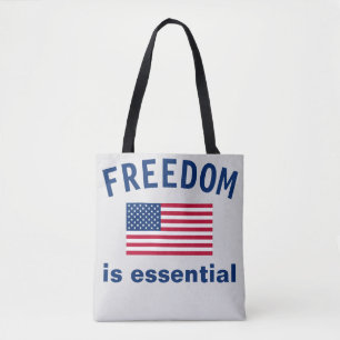 Freedom is essential Tote Bag