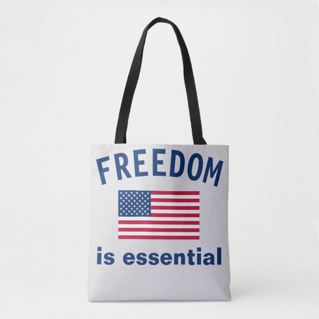 Freedom is essential Tote Bag (Front)