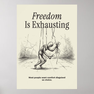 Freedom Is Exhausting Poster