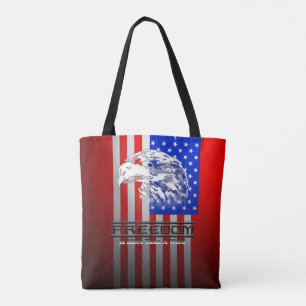 Freedom Is More Than A Word C4th AOP Tote Bag