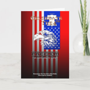 Freedom Is More Than A Word Liberty Greetings Card