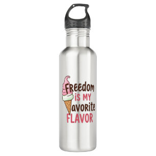 Freedom is My Favourite Flavour Design 710 Ml Water Bottle