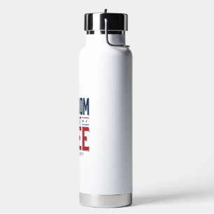 Freedom Is Not Free Patriotic Vintage Shirt Design Water Bottle
