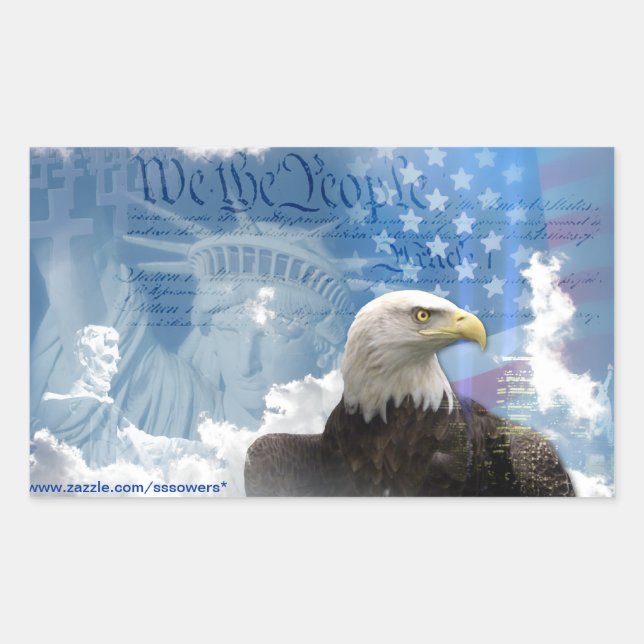 Freedom is Not Free Rectangular Sticker (Front)