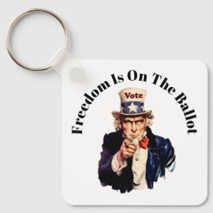 Freedom Is On The Ballot 2026 Key Ring