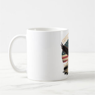 Freedom Isn’t Free Eagle & Soldiers Design Coffee Mug