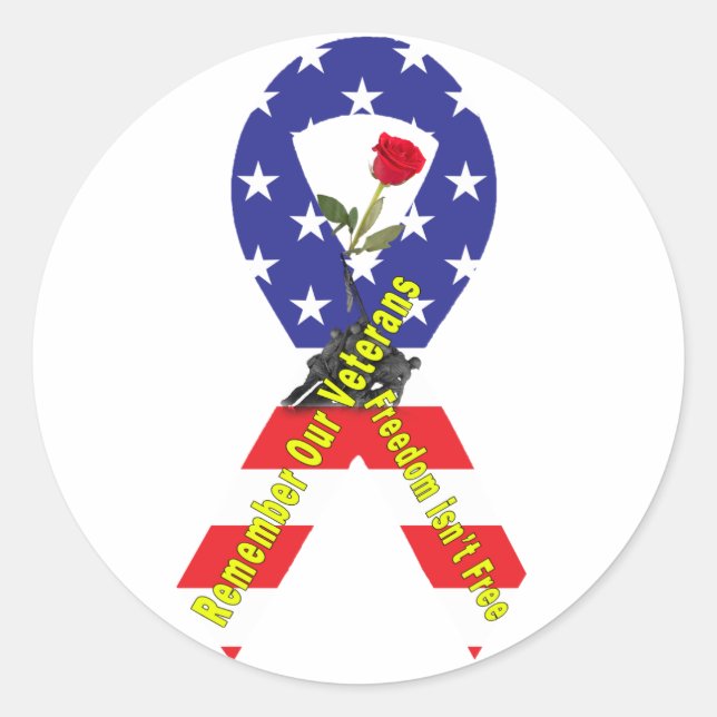 Freedom isn't Free Classic Round Sticker (Front)