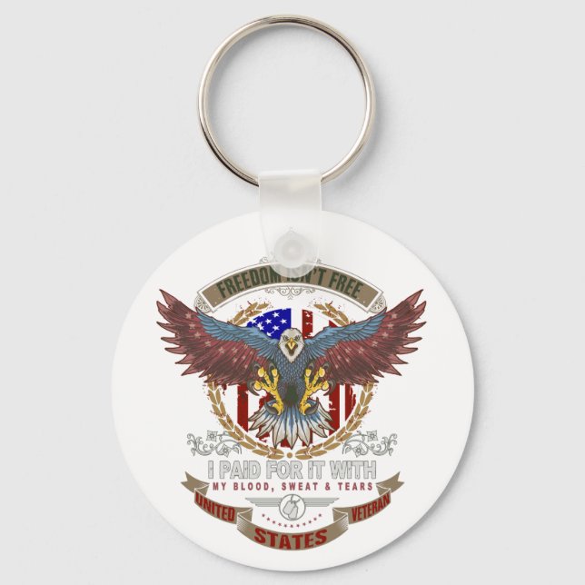 Freedom Isn't Free Key Ring (Front)