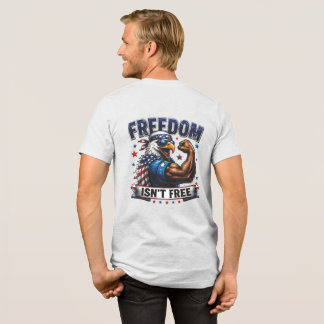 Freedom Isnt Free Patriotic Eagle Men T-Shirt Tri-Blend Shirt