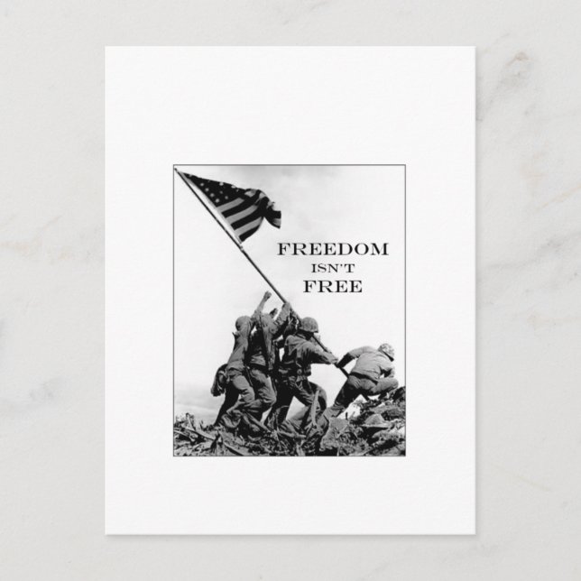 Freedom Isn't Free Postcard (Front)
