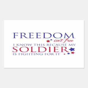 Freedom isn't Free Rectangular Sticker
