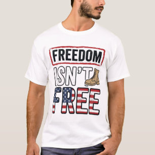 Freedom Isnt Free Vintage Patriotic Shirt Design_1