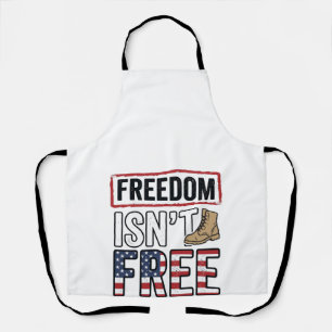 Freedom Isnt Free Vintage Patriotic Shirt Design_1 Apron